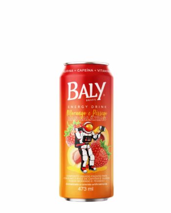 Energético Baly Morango e Pêssego Lata 473ml